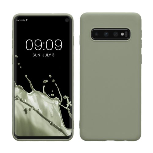 Kwmobile калъф за Samsung Galaxy S10, светло зелен, силиконов, KWM000009MS013C