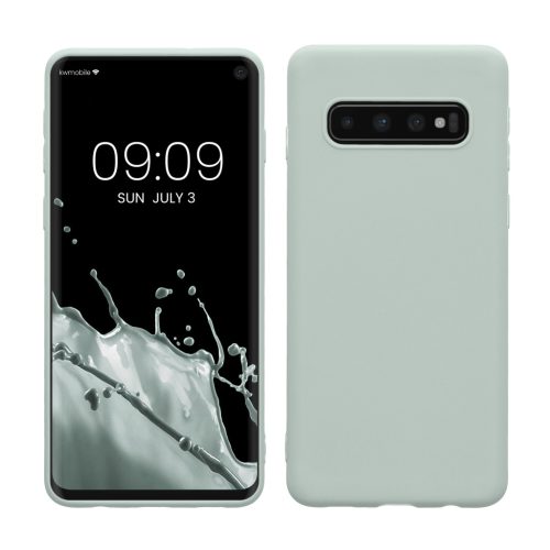 Kwmobile калъф за Samsung Galaxy S10, светло зелен, силиконов, KWM000009MS014C