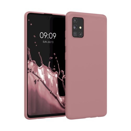 Kwmobile калъф за Samsung Galaxy A51, светло розов, силиконов, KWM000010YZ058C