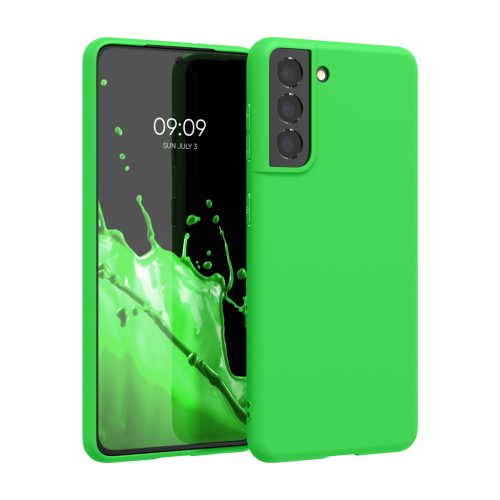 Kwmobile калъф за Samsung Galaxy S21, зелен, силиконов, KWM000012BS048C