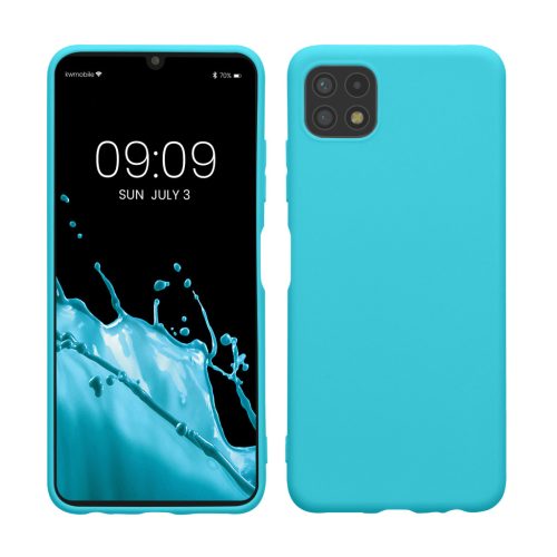 Kwmobile калъф за Samsung Galaxy A22 5G, светло син, силиконов, KWM0000138D041C