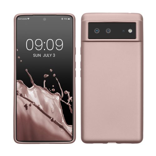 Kwmobile калъф за Google Pixel 6, кремав, силиконов, KWM000013MC018C