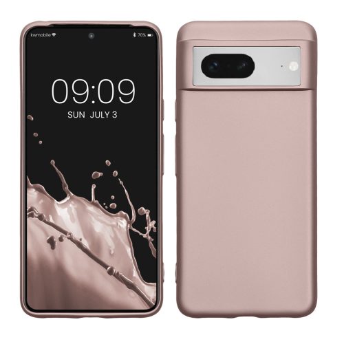 Kwmobile калъф за Google Pixel 8, кремав, силиконов, KWM0000208J011C
