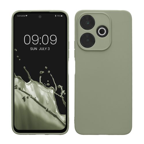 Kwmobile калъф за Xiaomi Redmi 13, светло зелен, силиконов, KWM000020QI002C