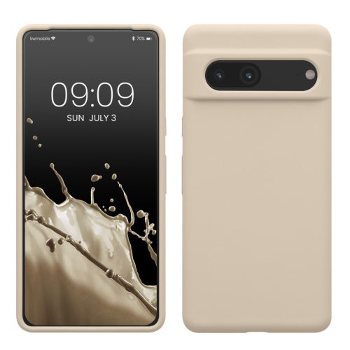 Kwmobile калъф за Google Pixel 7, кремав, силиконов, KWM0000171I059C