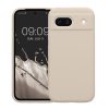 Kwmobile калъф за Google Pixel 8a, кремав, силиконов, KWM000020KQ054C