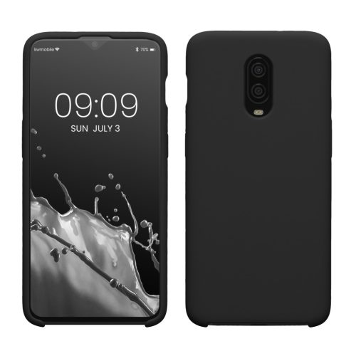 Kwmobile калъф за OnePlus 6T, черен, силиконов, KWM000009BL036C