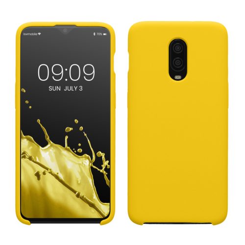 Kwmobile калъф за OnePlus 6T, жълт, силиконов, KWM000009BL037C