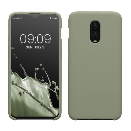 Kwmobile калъф за OnePlus 6T, светло зелен, силиконов, KWM000009BL039C