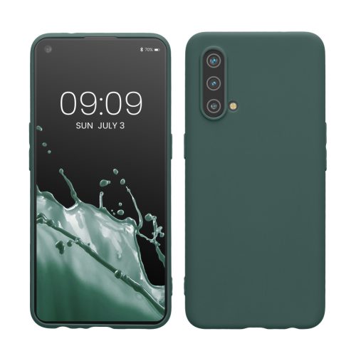 Kwmobile калъф за OnePlus Nord CE 5G, зелен, силиконов, KWM000013HO015C