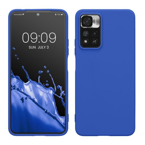 Kwmobile Кейс за Xiaomi Redmi Note 11 Pro Plus 5G/Note 11 Pro Plus 5G, Син, Силиконов, KWM000015PY013C