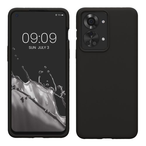 Kwmobile калъф за OnePlus Nord 2T, черен, силиконов, KWM000016CQ020C