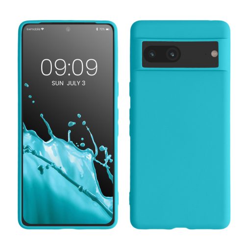 Kwmobile калъф за Google Pixel 7, светло син, силиконов, KWM000016ZL026C