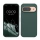 Kwmobile калъф за Google Pixel 9/Pixel 9 Pro, тъмнозелен, силиконов, KWM000020PI025C