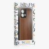Kwmobile калъф за Motorola Moto G84, кафяв, дърво/силикон, KWM000022VT001C