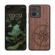 Kwmobile калъф за Motorola Moto G84, кафяв, дърво/силикон, KWM000022VU001C