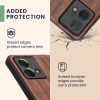 Kwmobile калъф за Motorola Moto G84, кафяв, дърво/силикон, KWM000022VU001C