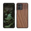 Kwmobile калъф за Motorola Moto G54, кафяв, дърво/силикон, KWM000022VV001C