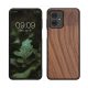 Kwmobile калъф за Motorola Moto G54, кафяв, дърво/силикон, KWM000022VV001C