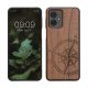 Kwmobile калъф за Motorola Moto G54, кафяв, дърво/силикон, KWM000022VW001C