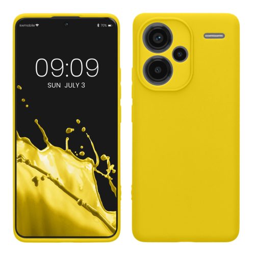 Kwmobile калъф за Xiaomi Redmi Note 13 Pro Plus 5G, жълт, силиконов, KWM000020OF007C