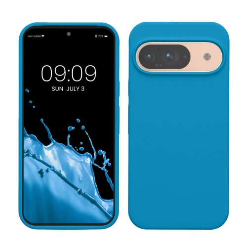 Kwmobile калъф за Google Pixel 9/Pixel 9 Pro, син, силиконов, KWM000020PI035C