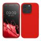 Kwmobile калъф за Apple iPhone 15 Pro, червен, силиконов, KWM000020CC048C