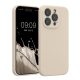 Kwmobile калъф за Apple iPhone 15 Pro, кремав, силиконов, KWM000022OM013C