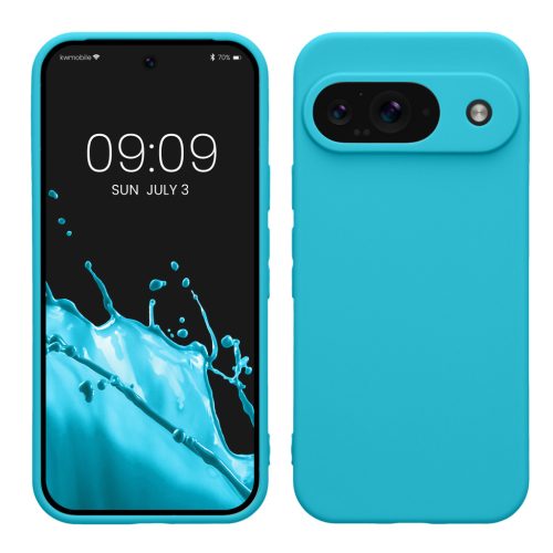 Kwmobile калъф за Google Pixel 9, светло син, силиконов, KWM000020PG022C