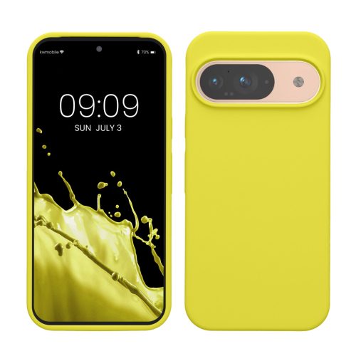 Kwmobile калъф за Google Pixel 9/Pixel 9 Pro, жълт, силиконов, KWM000020PI043C