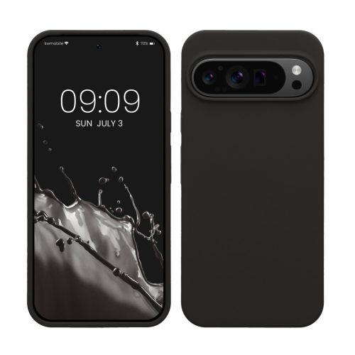 Kwmobile калъф за Google Pixel 9 Pro XL, черен, силиконов, KWM000020PV037C