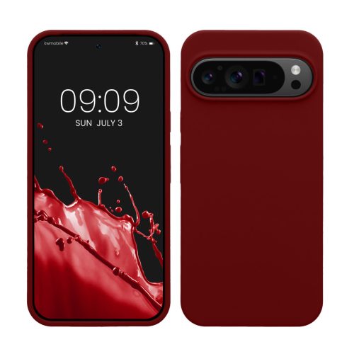 Kwmobile калъф за Google Pixel 9 Pro XL, червен, силиконов, KWM000020PV041C