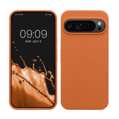 Kwmobile калъф за Google Pixel 9 Pro XL, оранжев, силиконов, KWM000020PV044C