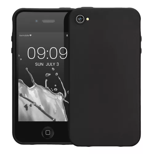 Калъф за Apple iPhone 4 / iPhone 4s, Силиконов, Черен, 10719