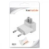 Зарядно за Macbook Duckhead Plug за ЕС, Kwmobile, бяло, пластмаса, 13958