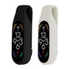 Комплект от 2 калъфа за Xiaomi Mi Band 7/Mi Band 6/Mi Band 5, Kwmobile, черен/бял, силикон, 59313.03