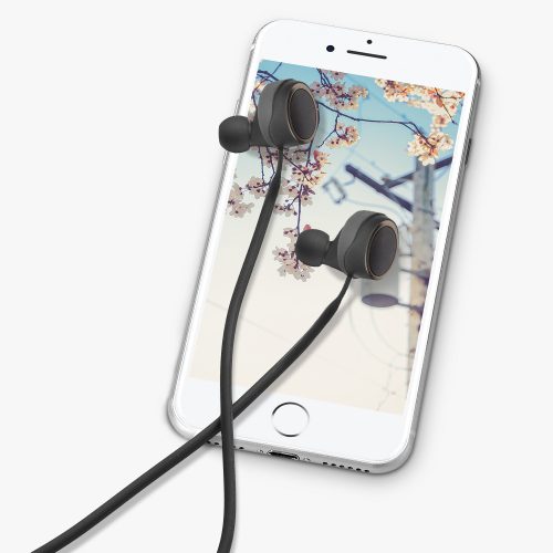 Каишка за слушалки JBL Live 300TWS, Kwmobile, черна, силикон, 59279.01