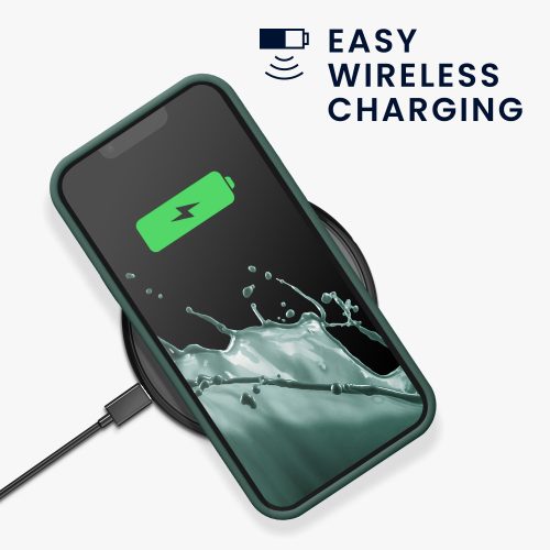 Калъф Kwmobile за Apple iPhone 13, силиконов, зелен, 59359.166