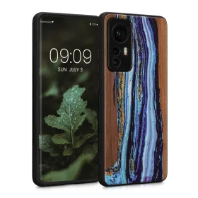   Калъф Kwmobile за Xiaomi 12/12X, дърво, многоцветен, 56788.07