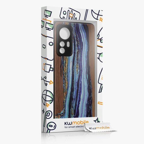 Калъф Kwmobile за Xiaomi 12/12X, дърво, многоцветен, 56788.07