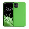 калъф kwmobile за Apple iPhone 11, Силиконов, Зелен, 50791.44