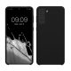 калъф kwmobile за Samsung Galaxy S21 Plus, Силиконов, Черен, 54066.01