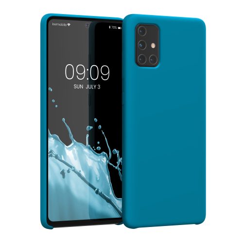 калъф kwmobile за Samsung Galaxy A71, Силиконов, Син, 51209.228