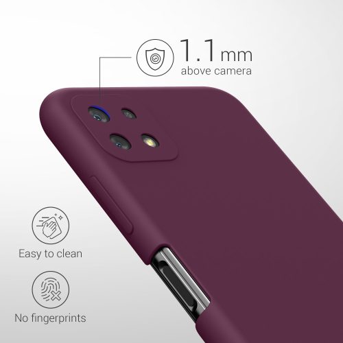 Калъф Kwmobile за Samsung Galaxy A22 5G, силиконов, лилав, 55489.187