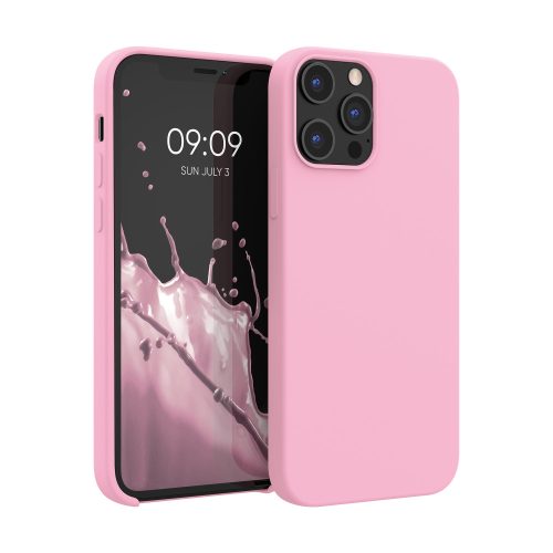Калъф Kwmobile за Apple iPhone 12 Pro Max, силиконов, розов, 52644.110