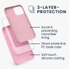 Калъф Kwmobile за Apple iPhone 12 Pro Max, силиконов, розов, 52644.110