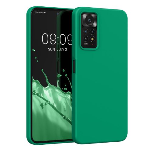 Калъф Kwmobile за Xiaomi Redmi Note 11 Pro/Redmi Note 11 Pro 5G, силиконов, зелен, 57373.142