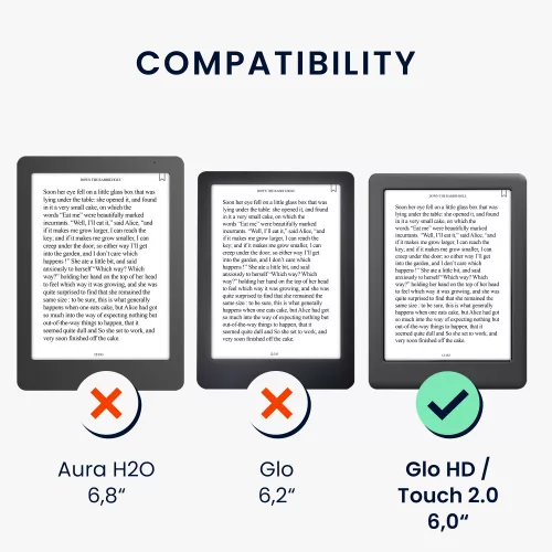 Калъф за Kobo Glo HD/Touch 2.0, Kwmobile, Многоцветен, Екологична кожа, 34348.49