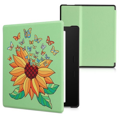 калъф kwmobile за Amazon Kindle Oasis 10, Екологична кожа, Многоцветен, 49417.23