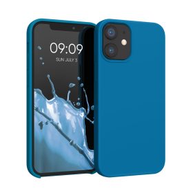   калъф kwmobile за Apple iPhone 12 Mini, силиконов, син, 52640.228
